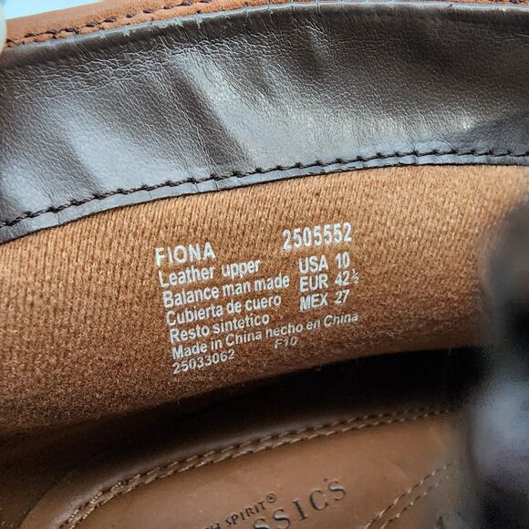 Earth Spirit Classics Fiona Ankle Boots Womens 10 Brown Leather Pleated Booties - Picture 9 of 12